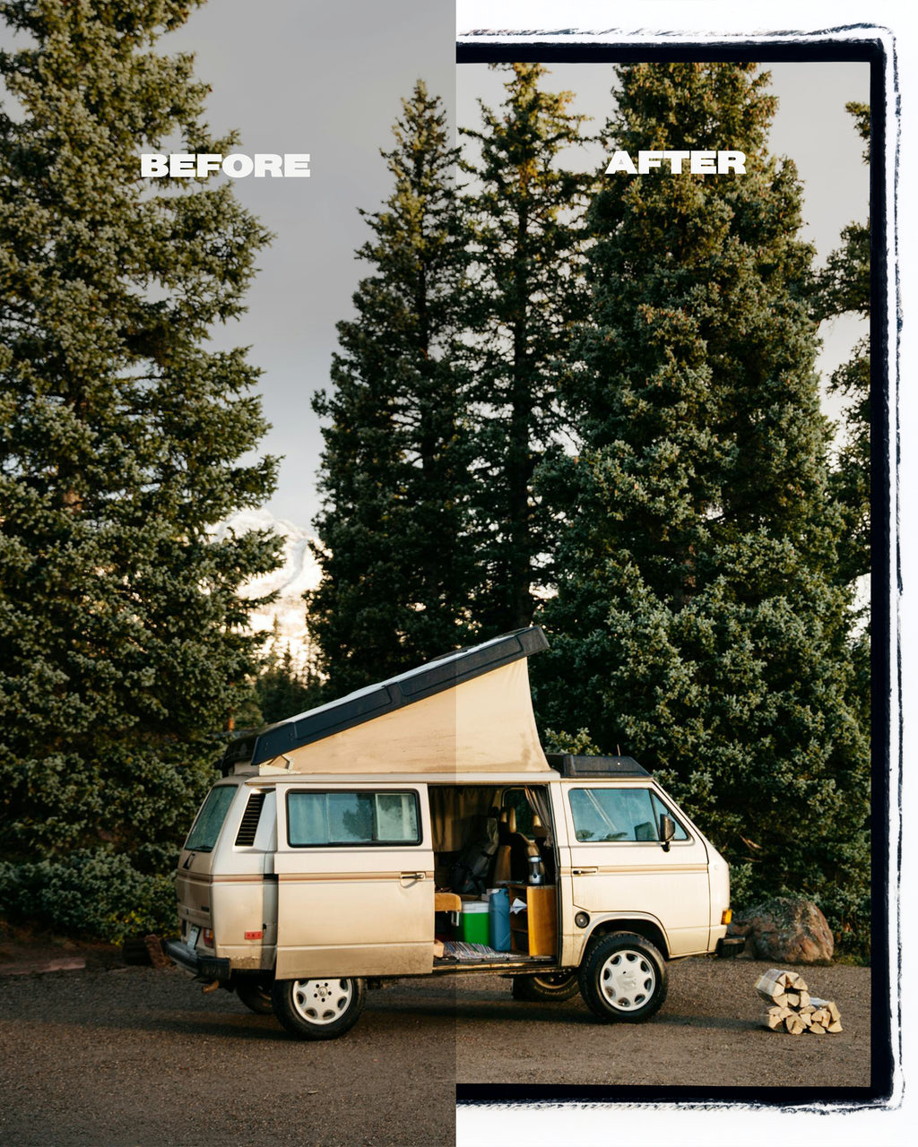 Medium Format Film Border Overlays