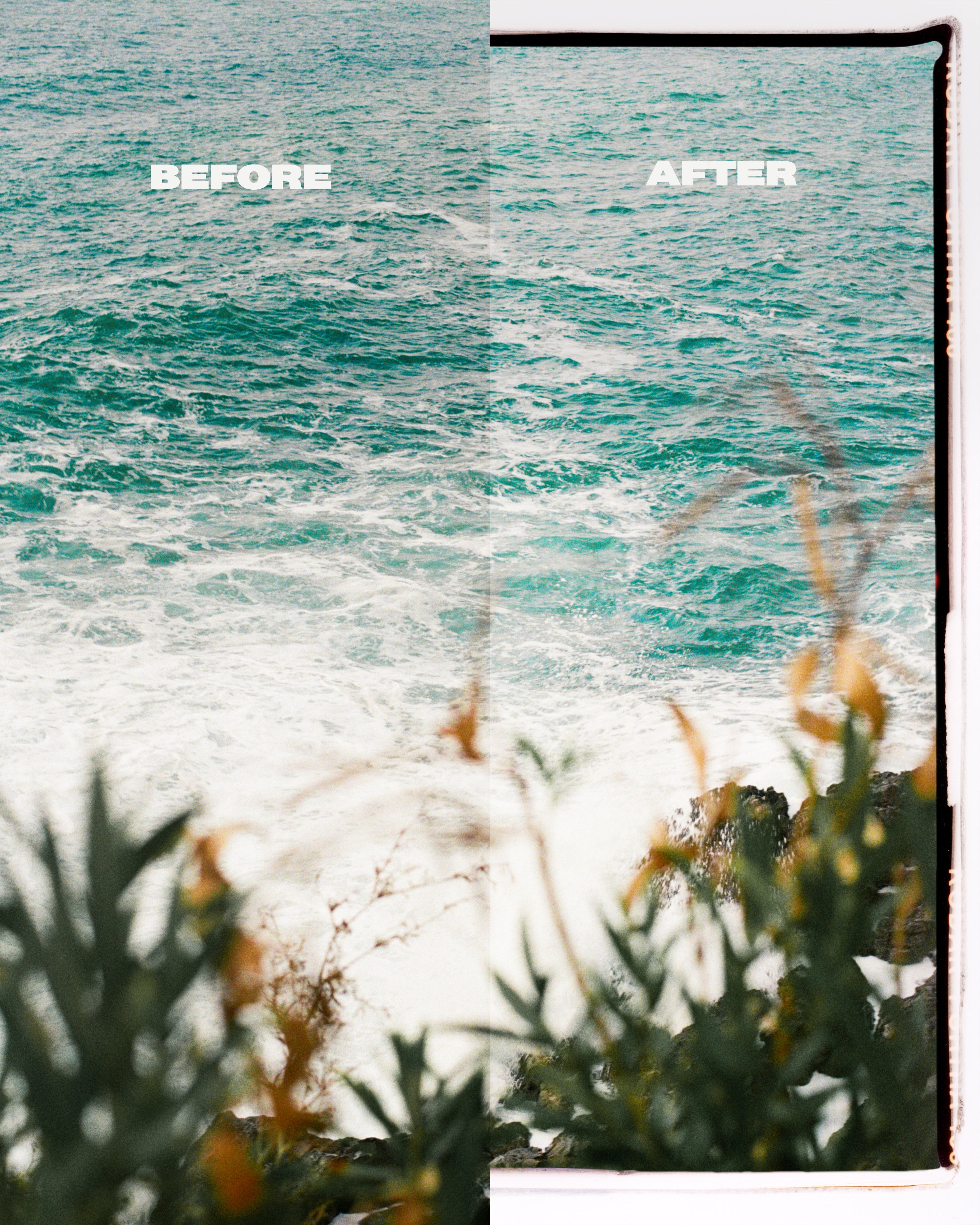 Medium Format Film Border Overlays